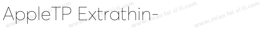 AppleTP Extrathin字体转换